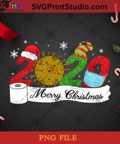 2020 Merry Christmas Corona Quarantine PNG, Noel PNG, Merry Christmas PNG, Christmas PNG, Pandemic 2020 PNG, Covid 19 PNG, Facemask PNG, Santa Hat PNG Digital Download