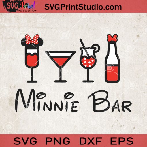 Minnie Bar SVG, Mickey Mouse SVG, Minnie Disney SVG, Disney Bar SVG
