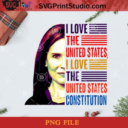Amy Coney Barrett I Love The United States PNG, Christmas PNG, Noel PNG, Merry Christmas PNG, Amy Coney Barrett PNG, America PNG, Lawyer PNG Digital Download