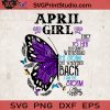 April Girl Butterfly SVG, Butterfly SVG, Gift For Girl SVG, Hippie SVG, Gypsy SVG