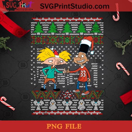 Arnold And Gerald PNG, Noel PNG, Merry Christmas PNG, Christmas PNG, Gerald Martin Johanssen PNG, Hey Arnold PNG, Arnold PNG Digital Download