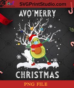 Avo Merry Christmas 2020 Avocado Face Mask PNG, Noel PNG, Merry Christmas PNG, Christmas PNG, Avocado PNG, Facemask PNG, Pandemic PNG, Covid 19 PNG Digital Download