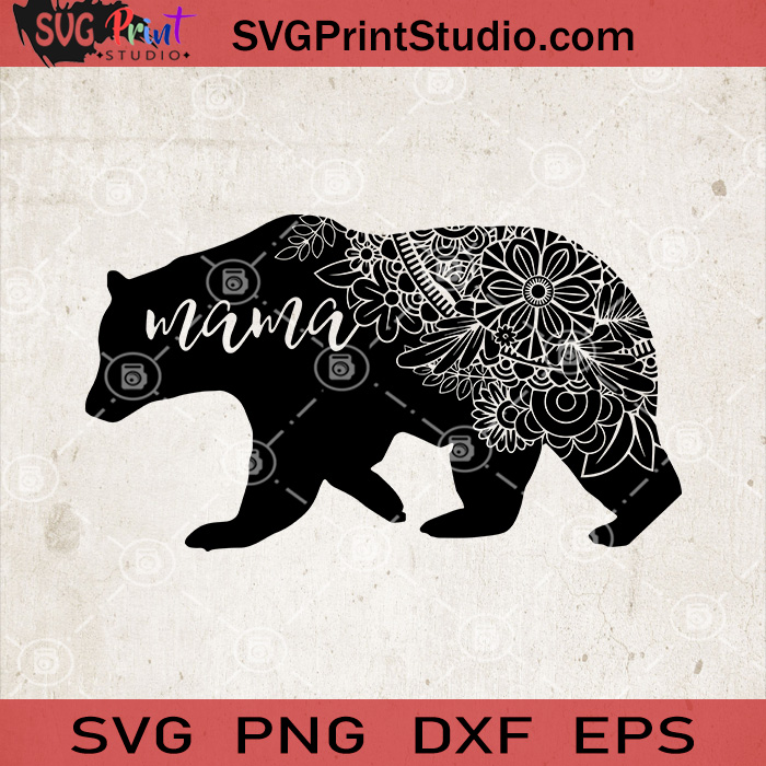Download Mama Bear Mandala Svg Bear Mom Svg Nana Bear Svg Animals Mandala Svg Svg Print Studio