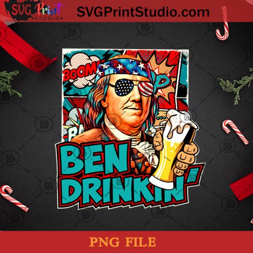 Ben Drinkin Benjamin Franklin PNG, Christmas PNG, Noel PNG, Merry Christmas PNG, Benjamin Franklin PNG, America PNG, Writer PNG Digital Download