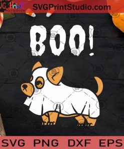 Boo Corgi SVG, Halloween SVG, Boo SVG, Dog SVG, Corgi SVG Cricut Digital Download, Instant Download