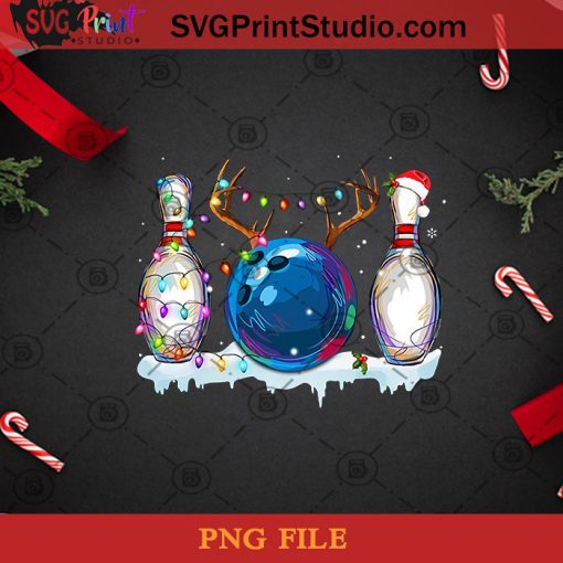 Bowling Merry Christmas PNG, Noel PNG, Merry Christmas PNG, Christmas PNG, Bowling PNG, Reindeer PNG, Light PNG, Sport PNG Digital Download