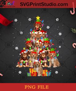Cavapoo Christmas Tree Funny Santa Cavoodle Dog Xmas Gifts PNG, Christmas PNG, Noel PNG, Dog PNG, Cavoodle PNG, Christmas Tree PNG, Gift PNG Digital Download