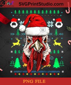 Chicken Ugly Christmas Santa Hat PNG, Christmas PNG, Noel PNG, Merry Christmas PNG, Chicken Ugly PNG, Chicken PNG, Snowflake PNG, Santa PNG, Pine PNG Digital Download
