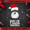 Christmas Dog Feliz Navidog Schnauzer SVG, Christmas SVG, Noel SVG, Merry Christmas SVG, Schnauzer SVG, Dog SVG, Santa Hat SVG, Snow SVG Cricut Digital Download, Instant Download