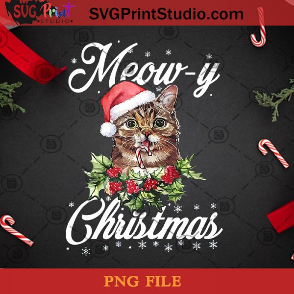 Christmas Meow PNG, Cat PNG, Bunch Of Grapes PNG, Santa Hat PNG, Candy ...