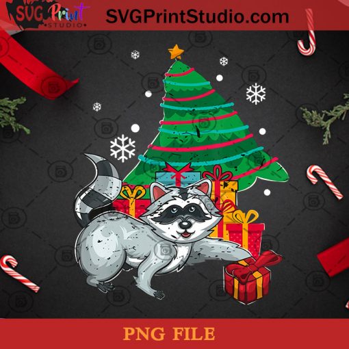 Christmas Racoon PNG, Noel PNG, Merry Christmas PNG, Christmas PNG, Racoon PNG, Bear PNG, Christmas Tree PNG, Pine PNG, Gift PNG Digital Download