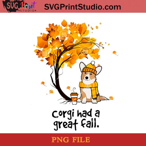 Corgi Had A Great Fall PNG, Halloween PNG, Dog PNG, Corgi PNG, Autumn PNG Digital Download
