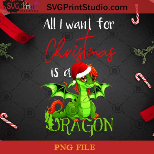 Cute Anime Christmas PNG, Noel PNG, Merry Christmas PNG, Christmas PNG, Dragon PNG, Anime PNG, Santa Hat PNG Digital Download