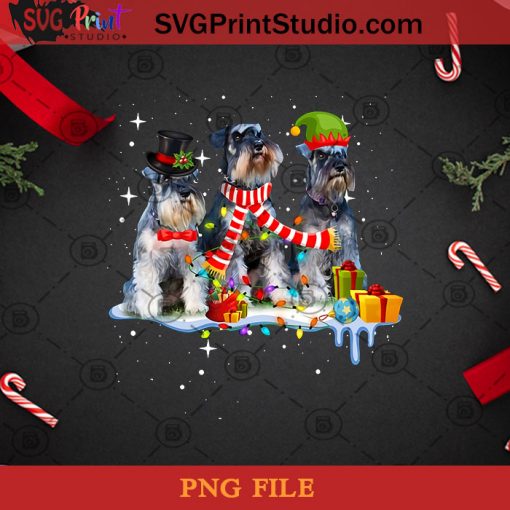 Cute Miniature Schnauzer Christmas Dog PNG, Christmas PNG, Noel PNG, Miniature Schnauzer PNG, Dog PNG, ELF PNG Digital Download