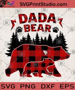 DADA Bear SVG, Father's Day SVG, Father's Day Gift SVG, Father's Gift SVG, Bear SVG