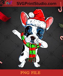Dabbing French Bulldog Santa Christmas PNG, Christmas PNG, Noel PNG, Merry Christmas PNG, French Bulldog PNG, Dog PNG, Dabbing PNG, Santa Hat PNG Digital Download