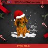 Dachshund Merry Christmas PNG, Noel PNG, Merry Christmas PNG, Christmas PNG, Dachshund PNG, Dog PNG, Santa Hat PNG, Snow PNG Digital Download