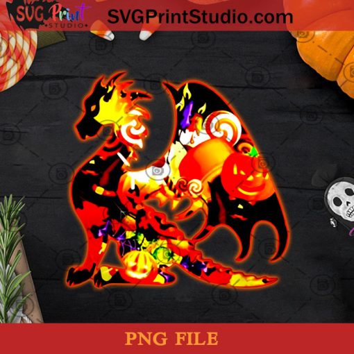 Dragon Halloween PNG, Halloween PNG, Dragon PNG, Pumpkin PNG, Digital Download