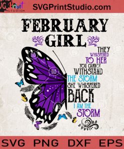 February Girl Butterfly SVG, Butterfly SVG, Gift For Girl SVG, Hippie SVG, Gypsy SVG