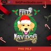 Feliz Navidog Golden Retriever PNG, Noel PNG, Merry Christmas PNG, Christmas PNG, Golden Retriever PNG, Dog PNG, Pine PNG, Santa Hat PNG Digital Download