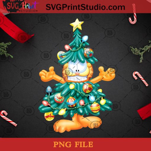 Garfield Tree PNG, Noel PNG, Merry Christmas PNG, Christmas PNG, Garfield PNG, Cat PNG, Christmas Tree PNG, Comic Book PNG Digital Download