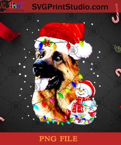 German Shepherd Christmas Santa Hat PNG, Noel PNG, Merry Christmas PNG, Christmas PNG, German Shepherd PNG, Dog PNG, Snowman PNG, Santa Hat PNG, Light PNG Digital Download