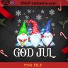 God Jul Gnomies PNG, Christmas PNG, Noel PNG, Gnomies PNG, Snowflake PNG, God Jesus PNG Digital Download