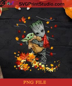Groot Baby Yoda Thanksgiving PNG, Halloween PNG, Groot PNG, Baby Yoda PNG, Starwar Disney PNG Digital Download