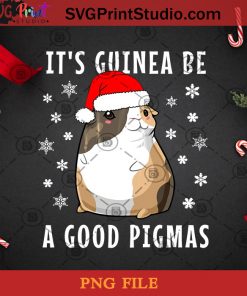Guinea Pig Christmas Merry Pigmas PNG, Christmas PNG, Noel PNG, Pig PNG, Guinea Pig PNG, Decorative String Lights PNG, Santa Hat PNG, Snowflake PNG Digital Download