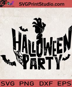 Halloween Party Bat SVG, Happy Halloween SVG, Bat SVG, Halloween SVG