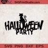 Halloween Party Cat SVG, Happy Halloween SVG, Cat SVG, Halloween SVG