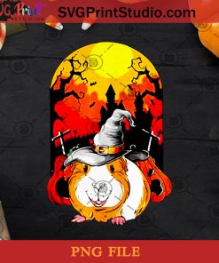 Hamster Halloween PNG, Halloween PNG, Hamster PNG, Witch Hat PNG, Moon PNG Digital Download