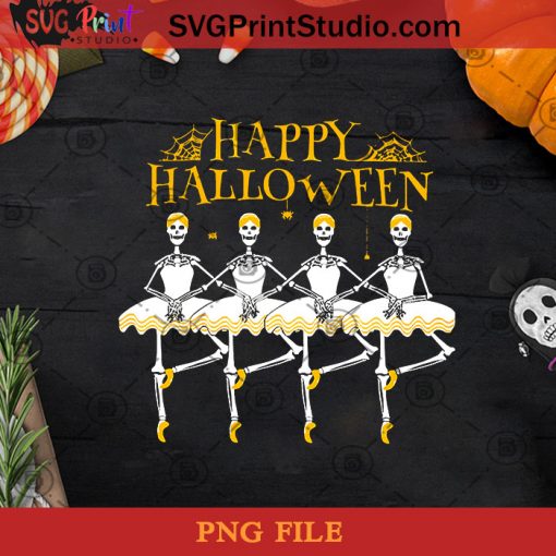 Happy Halloween Ballet PNG, Halloween PNG, Halloween Ballet PNG, Skeleton PNG, Ballet PNG Digital Download