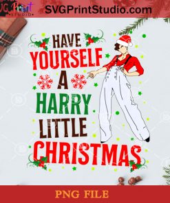 Have Yourself A Harry Little Christmas PNG, Noel PNG, Merry Christmas PNG, Christmas PNG, Harry Little PNG, Santa Hat PNG, Snowflake PNG, Grape PNG Digital Download
