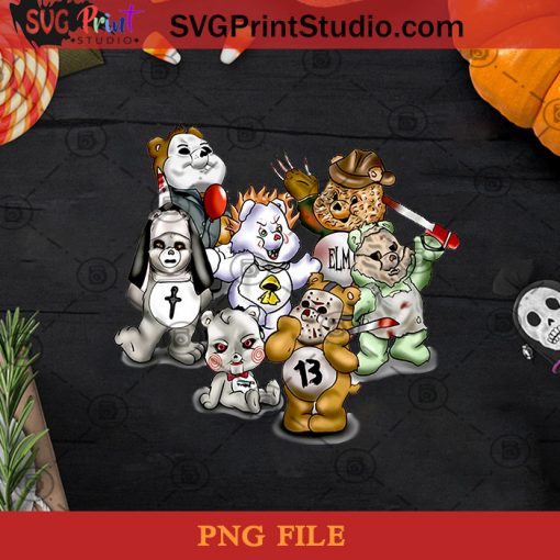 Horror Movies Bear PNG, Halloween PNG, Jason Voorhees PNG, Michael Myers PNG, Leatherface PNG, Freddy Krueger PNG, Valak PNG, Pennywise PNG, Horror Movie PNG Digital Download