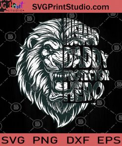 Husband Daddy Protector Hero Lion SVG, Guard SVG, Hero SVG, A Funny Gift For A Father Or A Husband SVG, Lion SVG