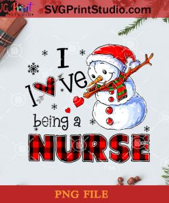 I Love Being A Nurse Dabbing Snowman Red Plaid Christmas PNG, Noel PNG, Merry Christmas PNG, Christmas PNG, Nurse Dabbing PNG, Snowman PNG, Santa Hat PNG Digital Download