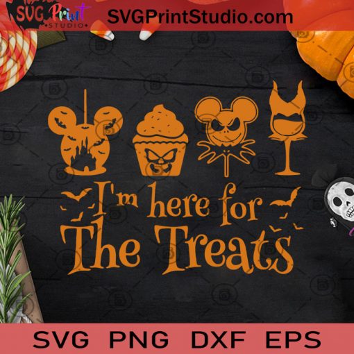 I'm Here For The Treats SVG, Halloween SVG, Disney SVG, Jack Skellington SVG, Cricut Digital Download, Instant Download