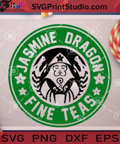 Jasmine Dragon Fine Teas SVG, Starbucks SVG, Cricut Digital Download, Instant Download