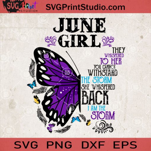 June Girl Butterfly SVG, Butterfly SVG, Gift For Girl SVG, Hippie SVG, Gypsy SVG