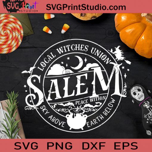 Local Witches Union Salem SVG, Halloween SVG, Witches SVG, Cricut Digital Download, Instant Download