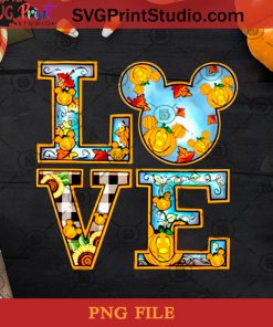 Love Disney Mickey Face Pumpkin PNG, Mickey PNG, Halloween PNG, Disney PNG, Pumpkin PNG Digital Download