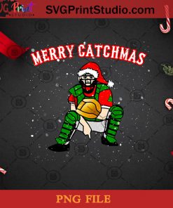 Merry Catchmas PNG, Christmas PNG, Noel PNG, Merry Christmas PNG, Rugby Player PNG, Santa Hat PNG, Snowflake PNG Digital Download