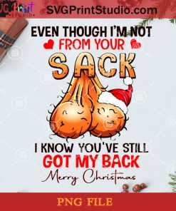 Merry Christmas Even Though I’m Not From Your PNG, Noel PNG, Merry Christmas PNG, Christmas PNG, Sack PNG, Testicle PNG, Santa Hat PNG Digital Download