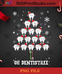 Oh Dentistree Funny Christmas Tree Dental Hygiene Xmas PNG, Christmas PNG, Noel PNG, Merry Christmas PNG, Tooth PNG, Christmas Tree PNG, Dentistree PNG, Pine PNG, Santa Hat PNG Digital Download