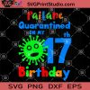 Paitane Quarantined On My 17th Birthday SVG, Birthday Quarantined SVG, Birthday Kid 2020 SVG