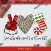 Peace Love Christmas PNG, Noel PNG, Merry Christmas PNG, Christmas PNG, Sock PNG, Peace Love PNG, Elf PNG, Leopard Plaid PNG Digital Download
