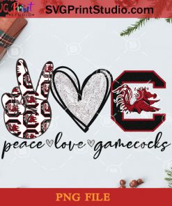 Peace Love South Carolina Gamecocks Football PNG, Noel PNG, Merry Christmas PNG, Christmas PNG, South Carolina PNG, Peace Love PNG, Gamecocks PNG, Football PNG Digital Download