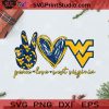 Peace Love West Virginia Mountaineers Football SVG, Christmas SVG, Noel SVG, Merry Christmas SVG, Peace Love SVG, West Virginia SVG, Mountaineers SVG, Football SVG Cricut Digital Download, Instant Download