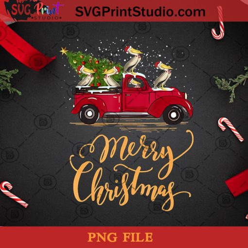 Pelican Merry Christmas PNG, Christmas PNG, Noel PNG, Merry Christmas PNG, Pelican PNG, Christmas Tree PNG, Truck PNG Digital Download